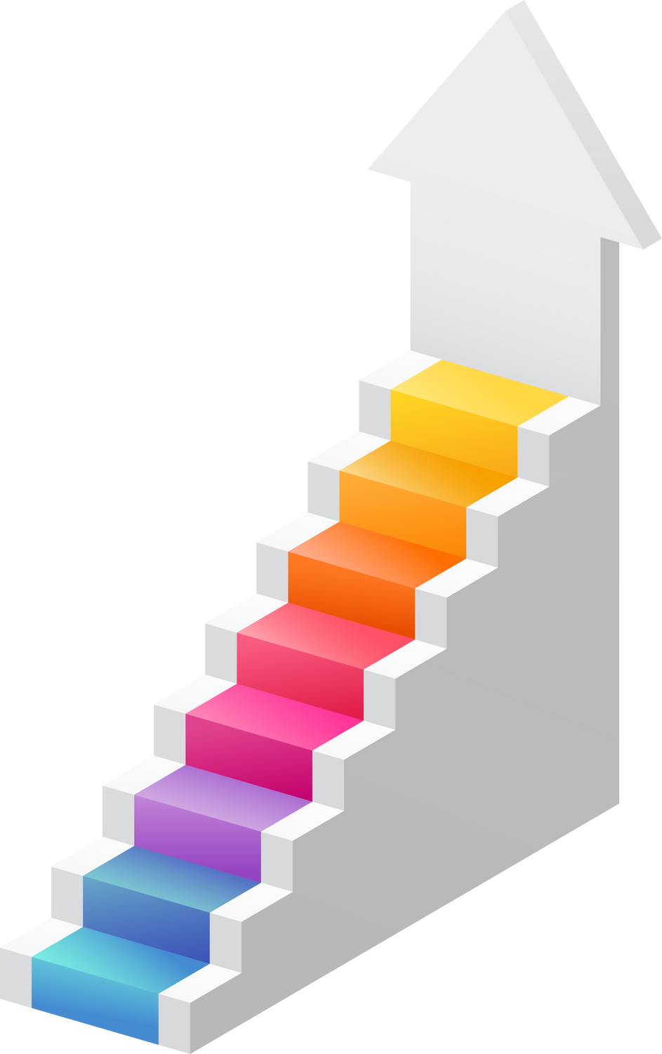 3d arrow stair